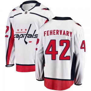 Authentic Men's Martin Fehervary Red Home Jersey - #42 Hockey Washington  Capitals Size Small/46
